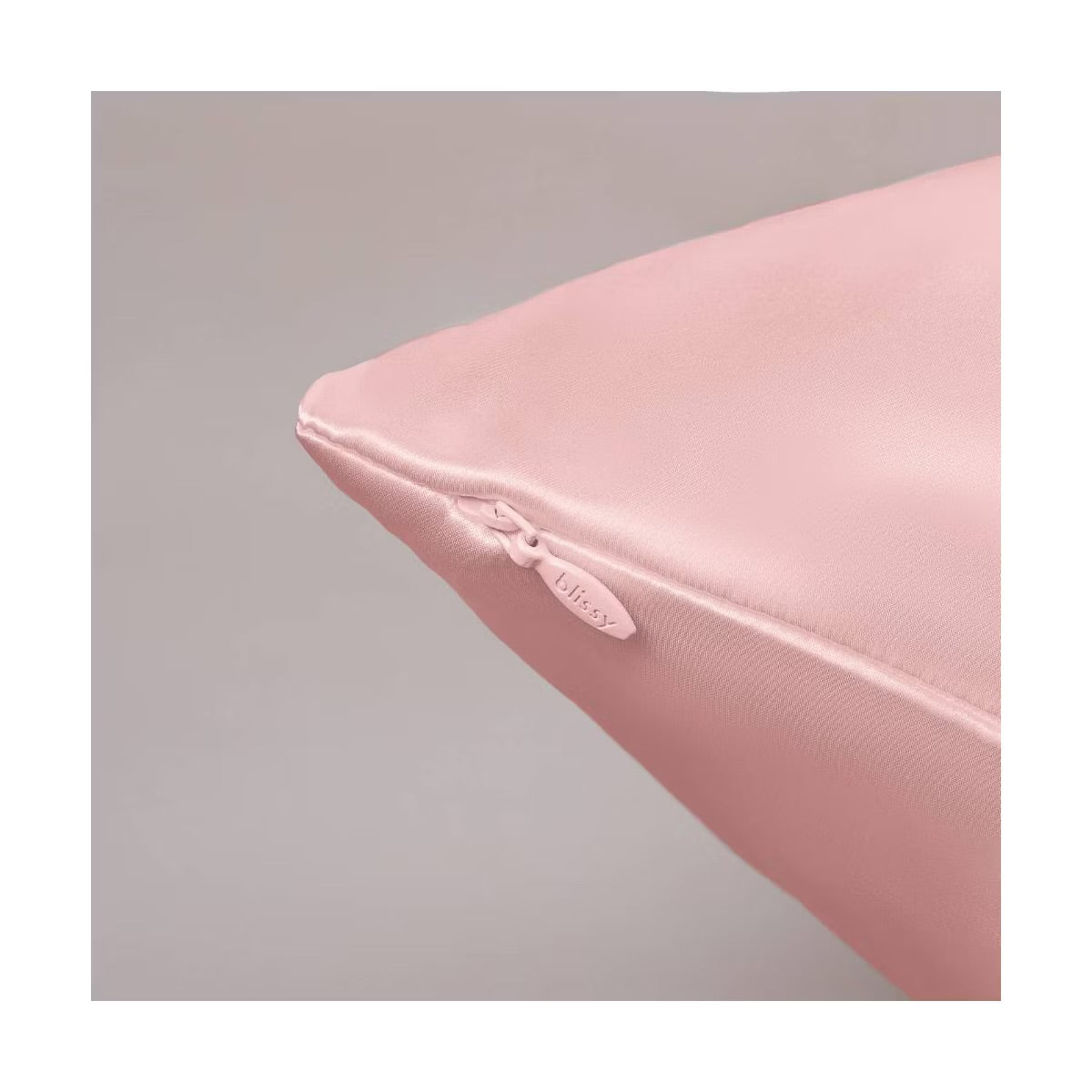 Blissy Standard/Queen 600 Thread Count Silk Pillowcase Blush Pink