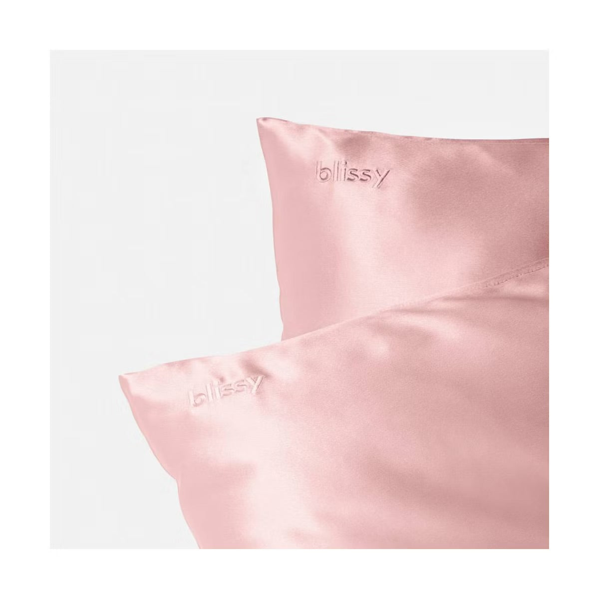 Blissy Standard/Queen 600 Thread Count Silk Pillowcase Blush Pink