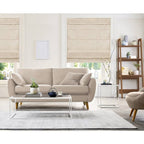 34.5"x64" Chicology Light Filtering Roman Shade Belgian Flax