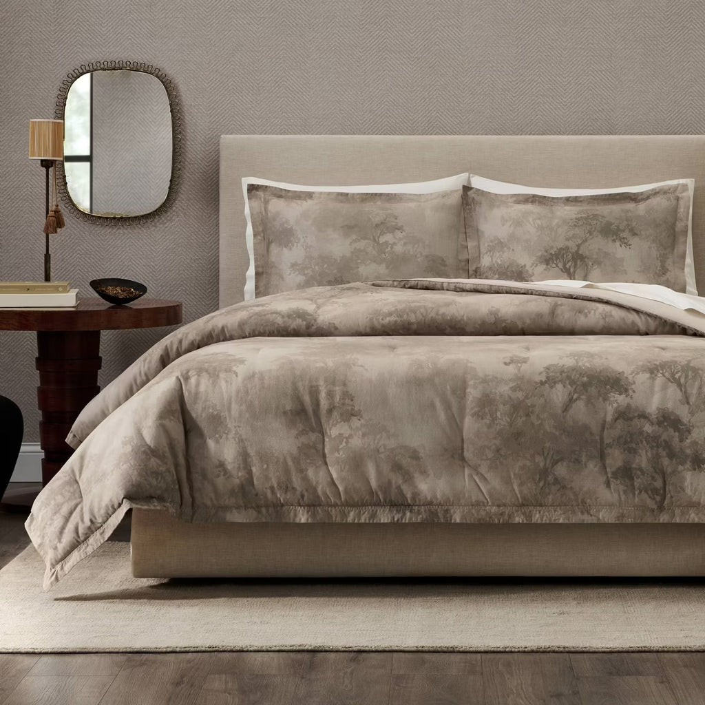 Full/Queen Jeremiah Brent Home 3pc 'Walk in the Woods' Cotton Comforter Set