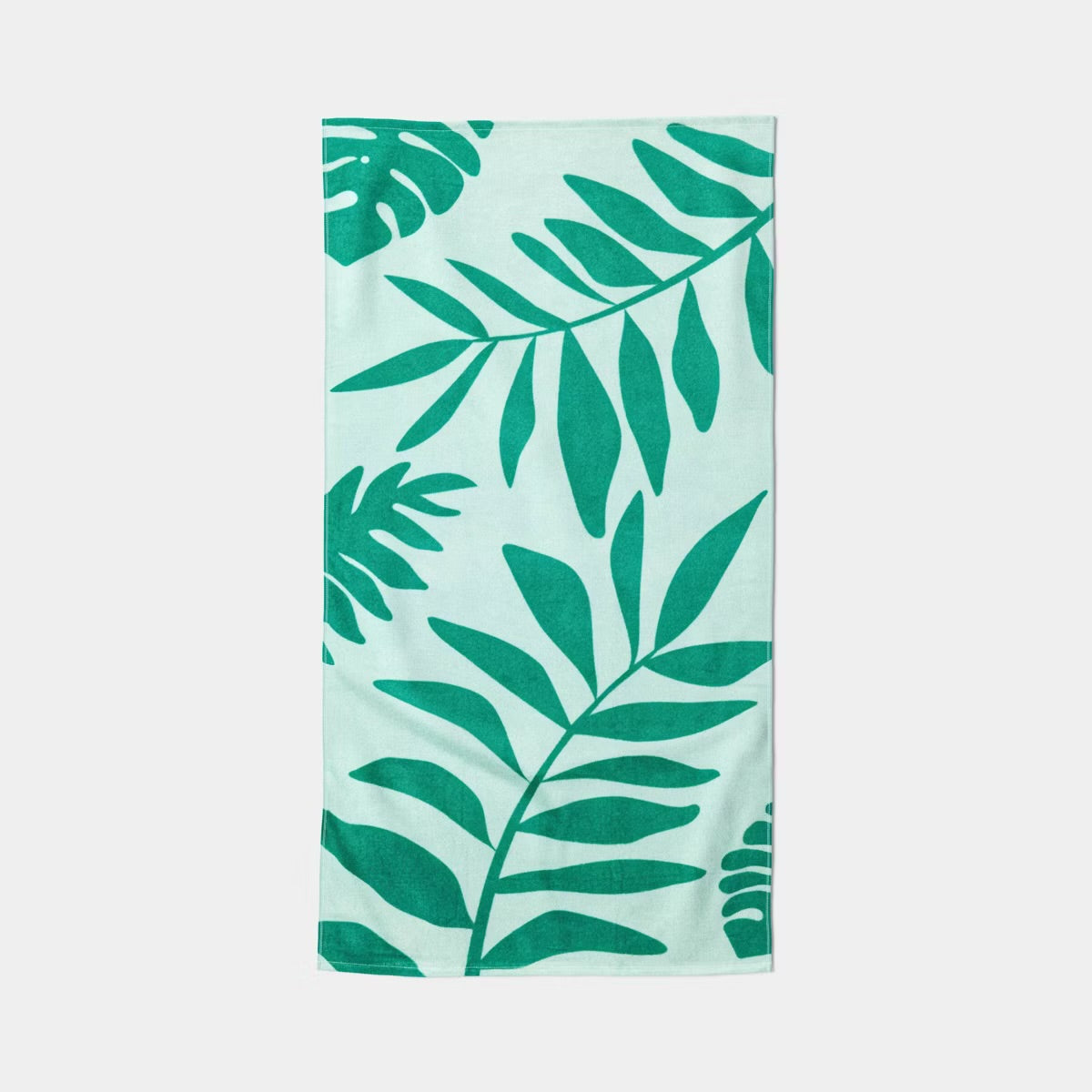 30"x60" Palm Leaf Beach Towel Teal - Sun Squad