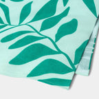30"x60" Palm Leaf Beach Towel Teal - Sun Squad