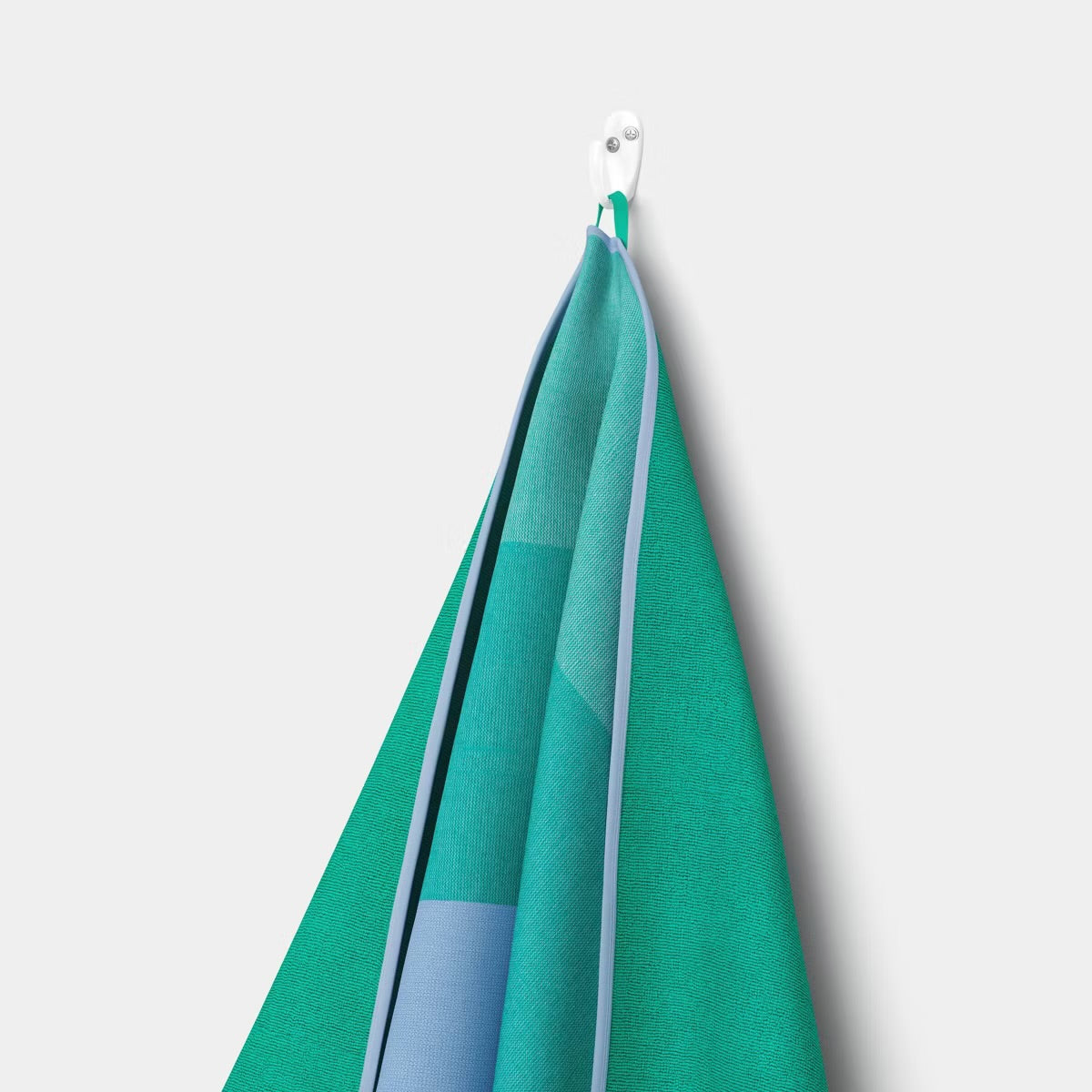 32"x62" Wide Multi Striped Reversible Beach Towel Blue/Teal - Sun Squad