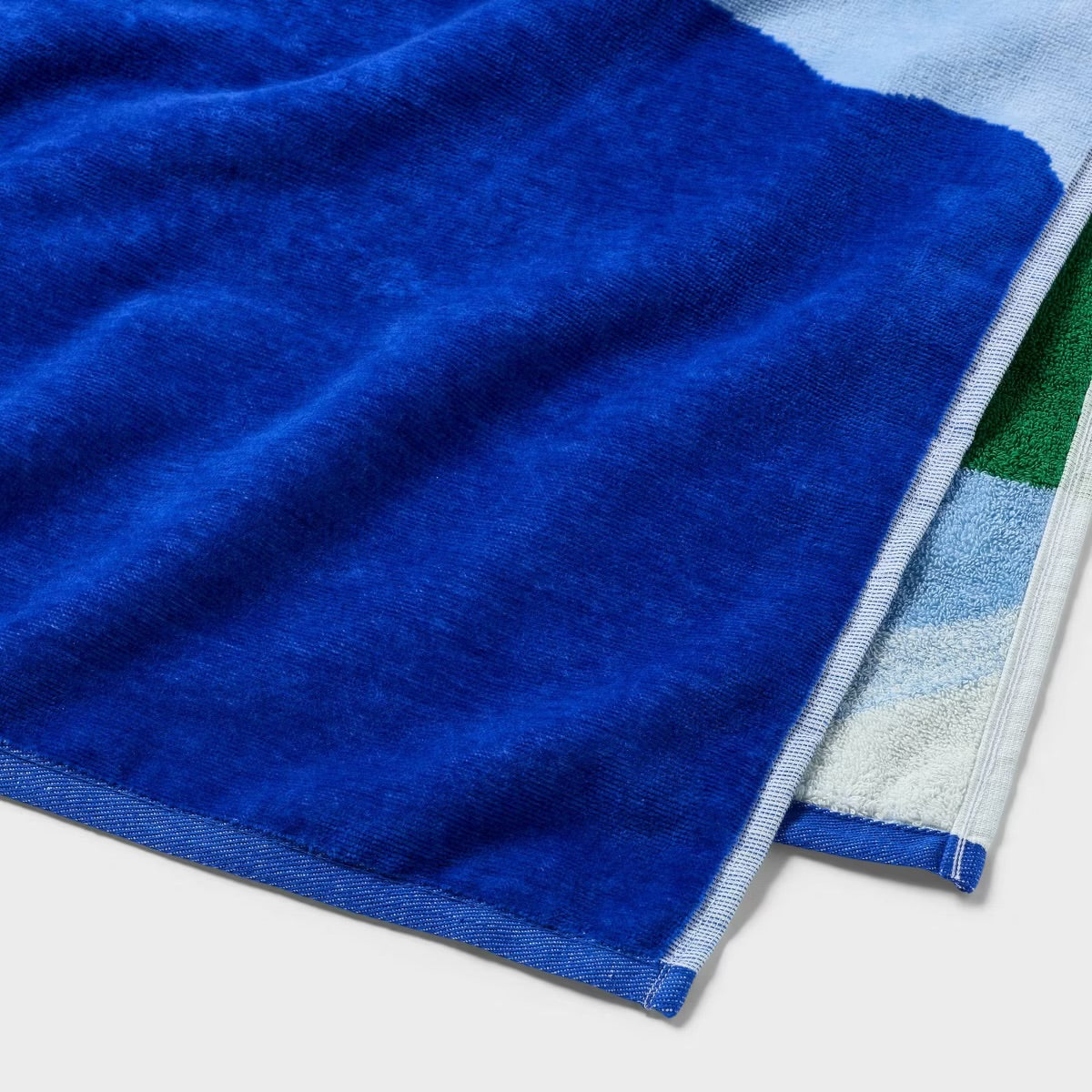 36"x72" Seaside Umbrella Oversized Beach Towel Blue/Green/Lime - Room Essentials