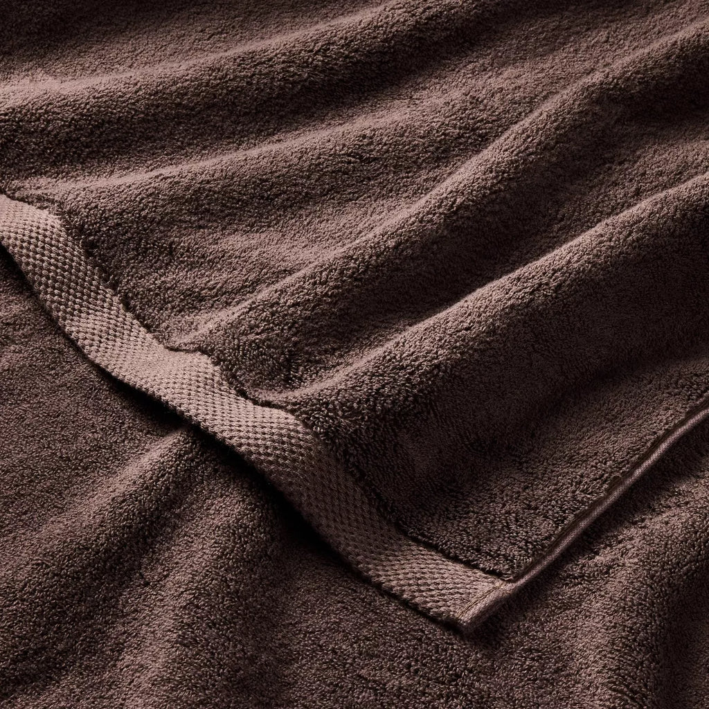 2pk Organic Hand Towel Brown - Casaluna