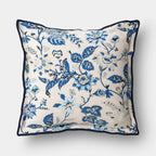 Square Floral Throw Pillow Blue - Threshold