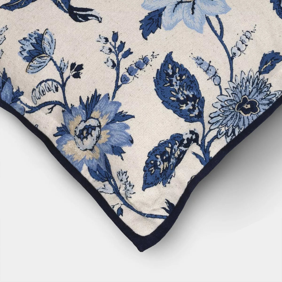 Square Floral Throw Pillow Blue - Threshold
