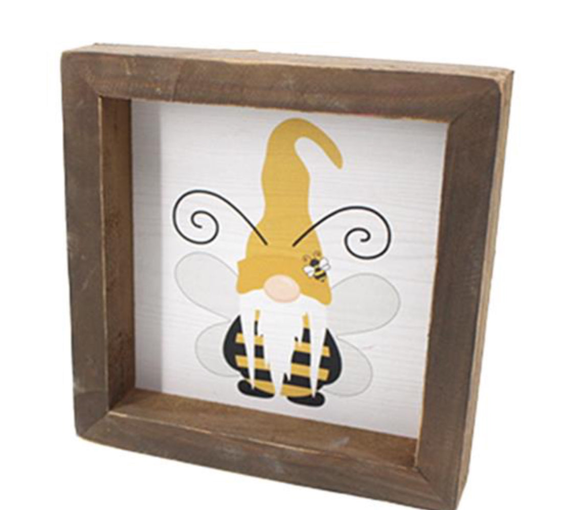 Bee Gnome Sign