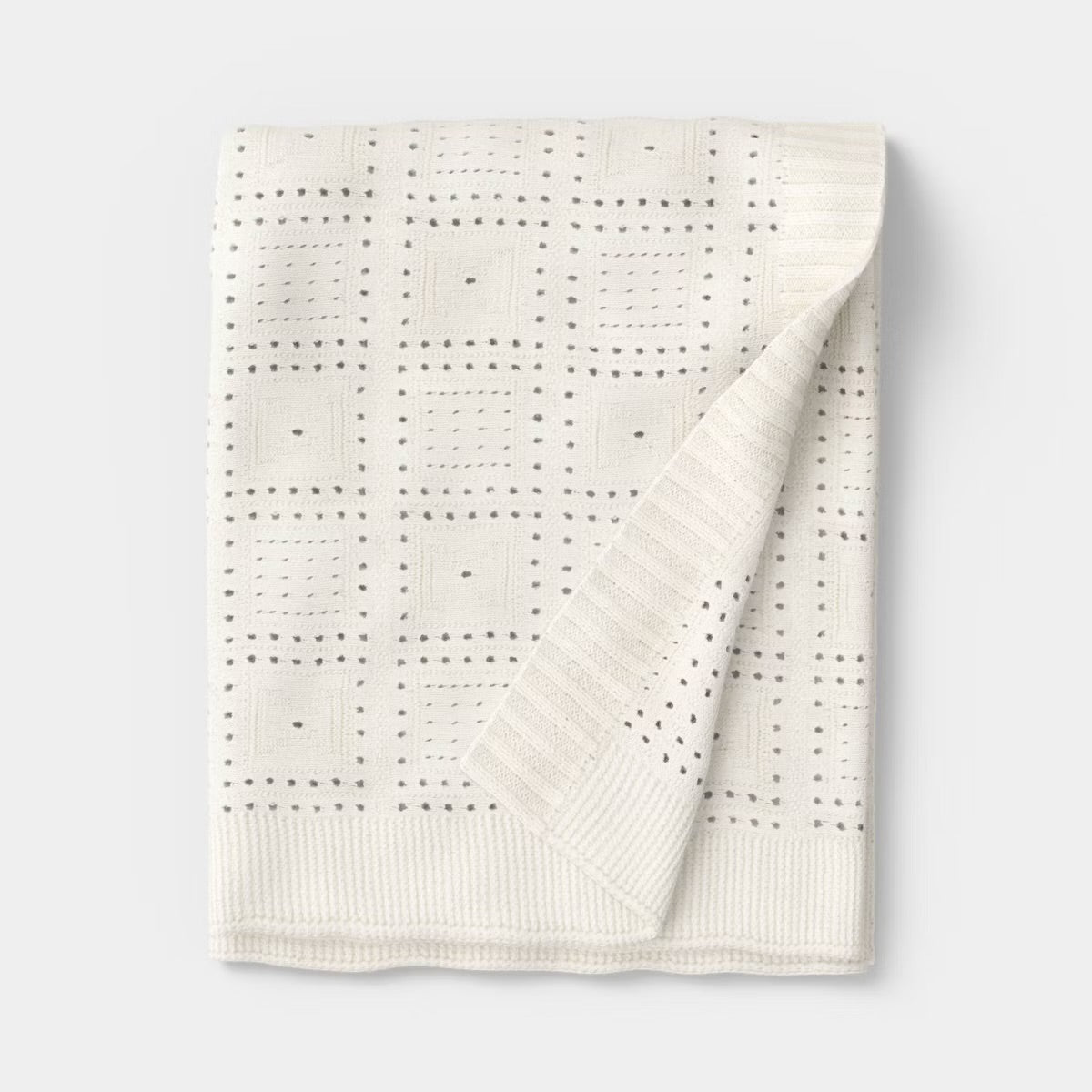 Knit Throw Blanket Ivory - Threshold