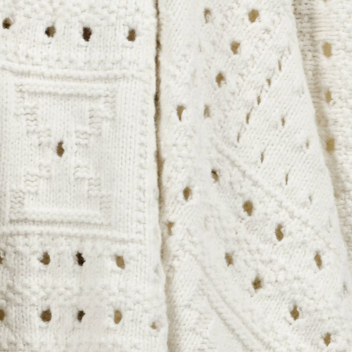 Knit Throw Blanket Ivory - Threshold