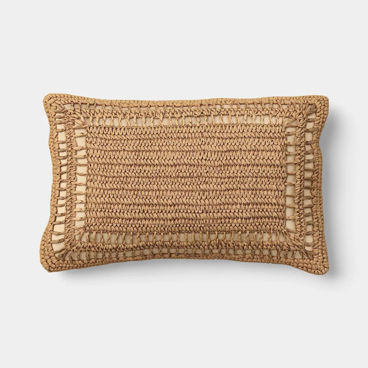 Lumbar Palm Weave Pillow - Threshold