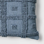 Tufted Geo Lumbar Throw Pillow Steel - Threshold designed with Studio McGee