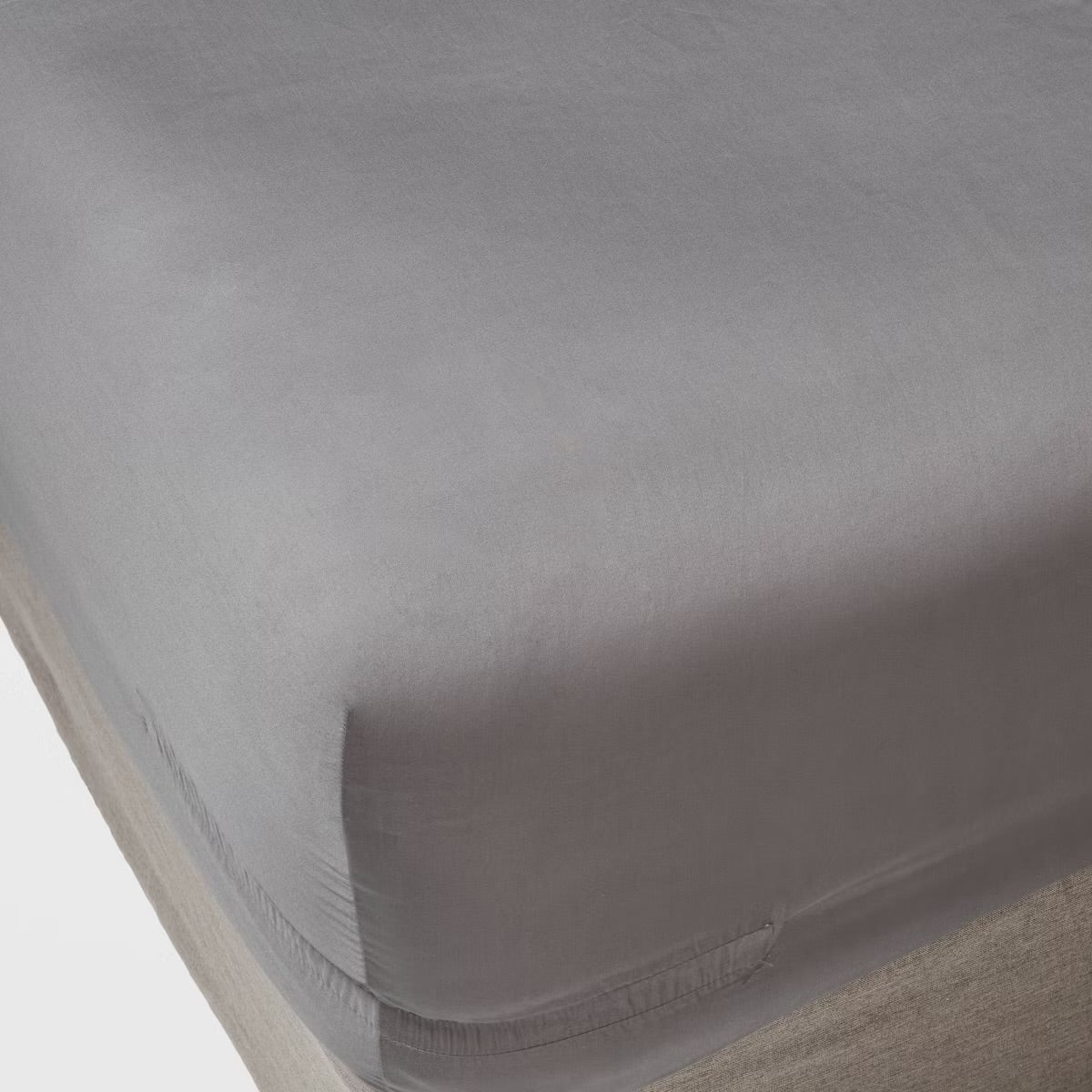 Full 400 Thread Count Performance Fitted Sheet Dark Gray - Threshold