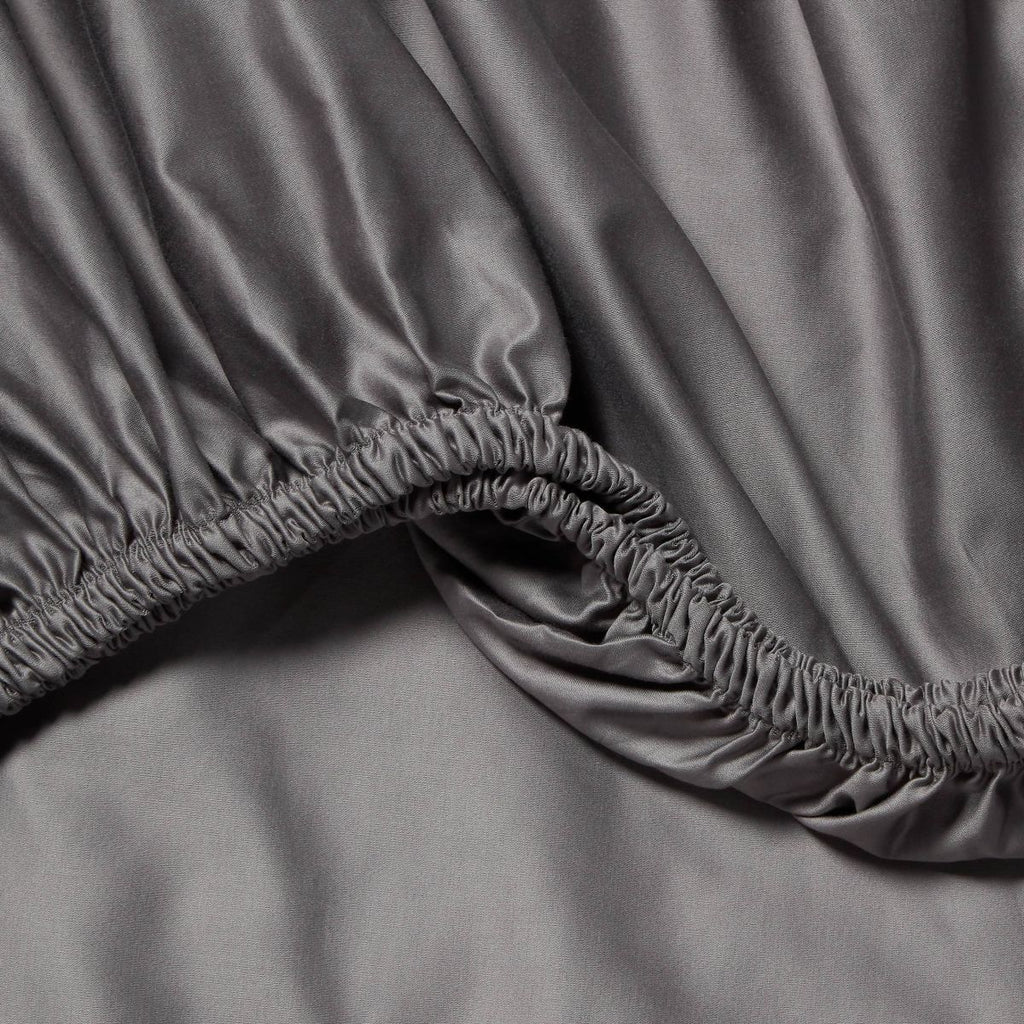 Full 400 Thread Count Performance Fitted Sheet Dark Gray - Threshold