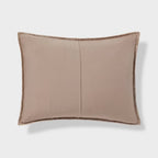 Standard Luxe Diamond Stitch Velvet Quilt Pillow Sham Light Brown - Threshold