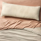 Waffle Body Pillow Cover Natural - Casaluna