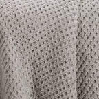 Chenille Knit Throw Blanket with Faux Shearling Reverse Gray - Threshold