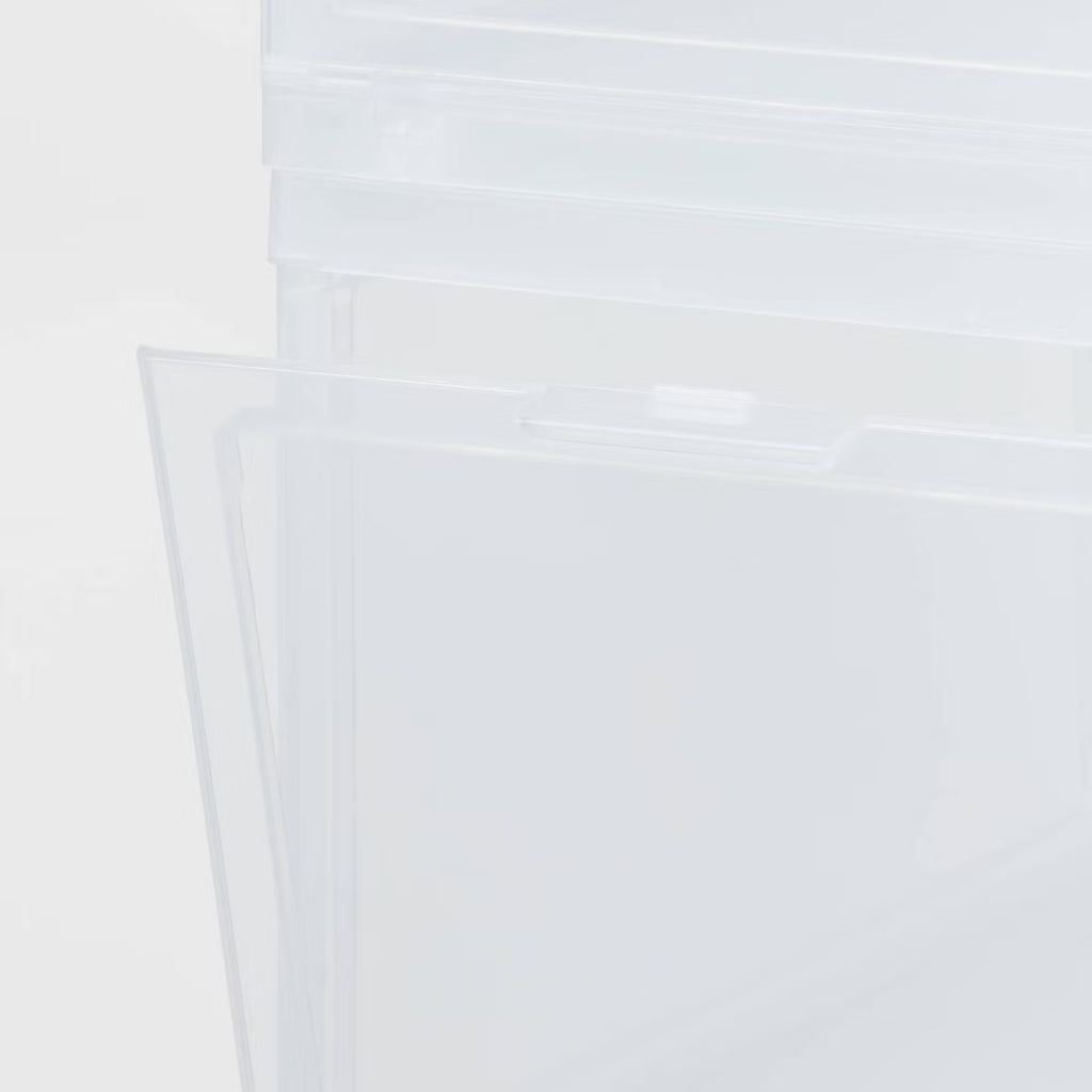 Stackable Small Bin Front Opening Clear - Brightroom