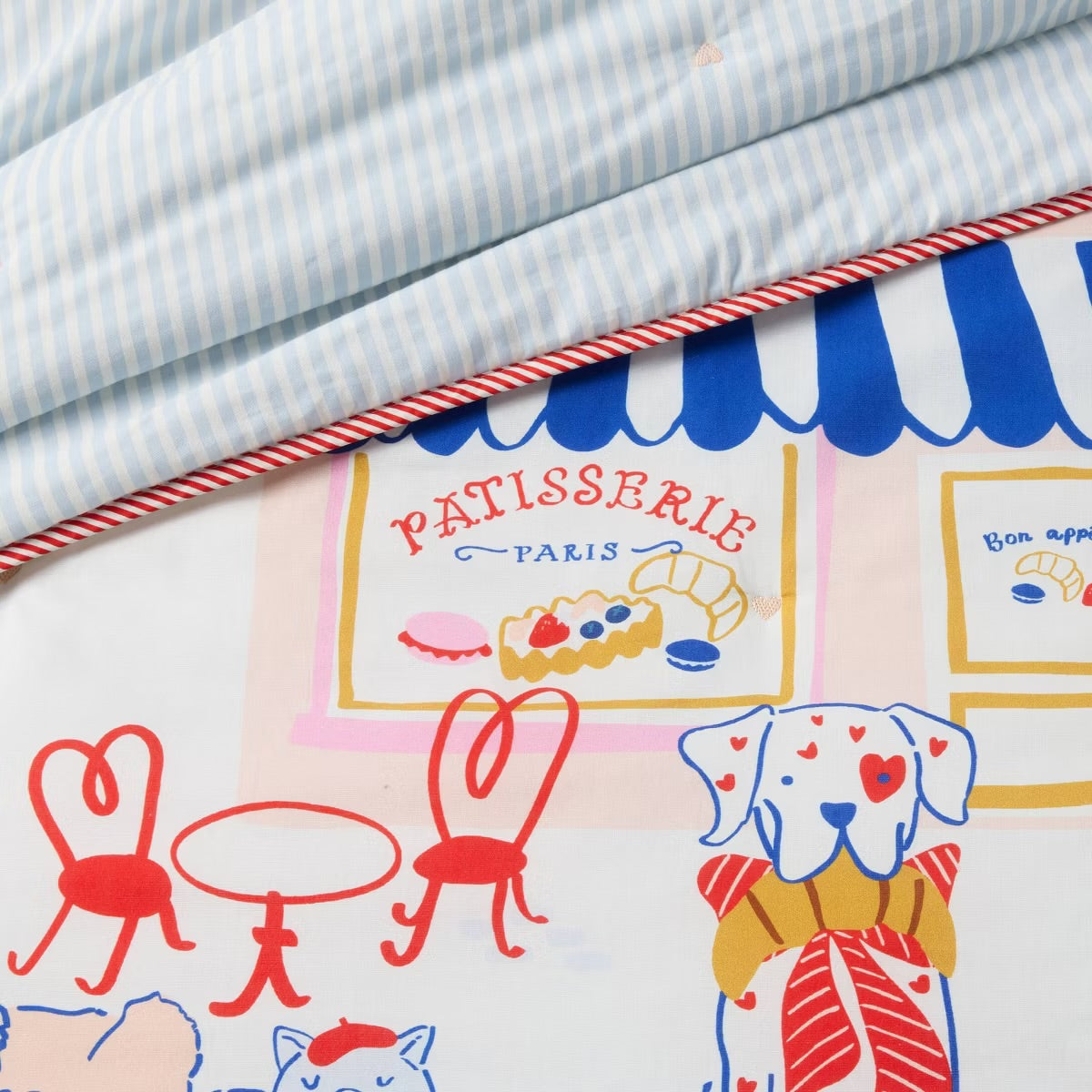Full/Queen Patisserie Scene Kids' Comforter Set - Pillowfort