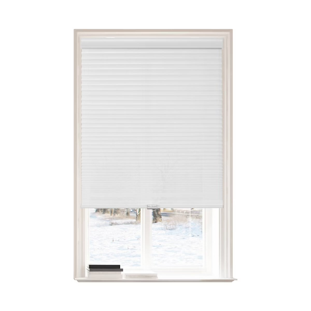 1pc 36"x72" Light Filtering Cordless Cellular POSH Shade White - Lumi Home Furnishings