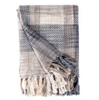 Cortina 50" X 60" Throw, Taupe/Grey