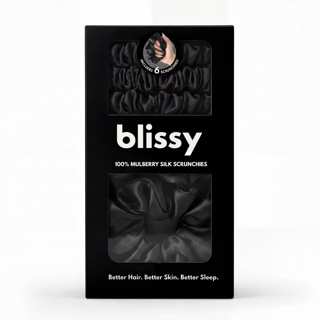 Blissy 6pk Scrunchie Black
