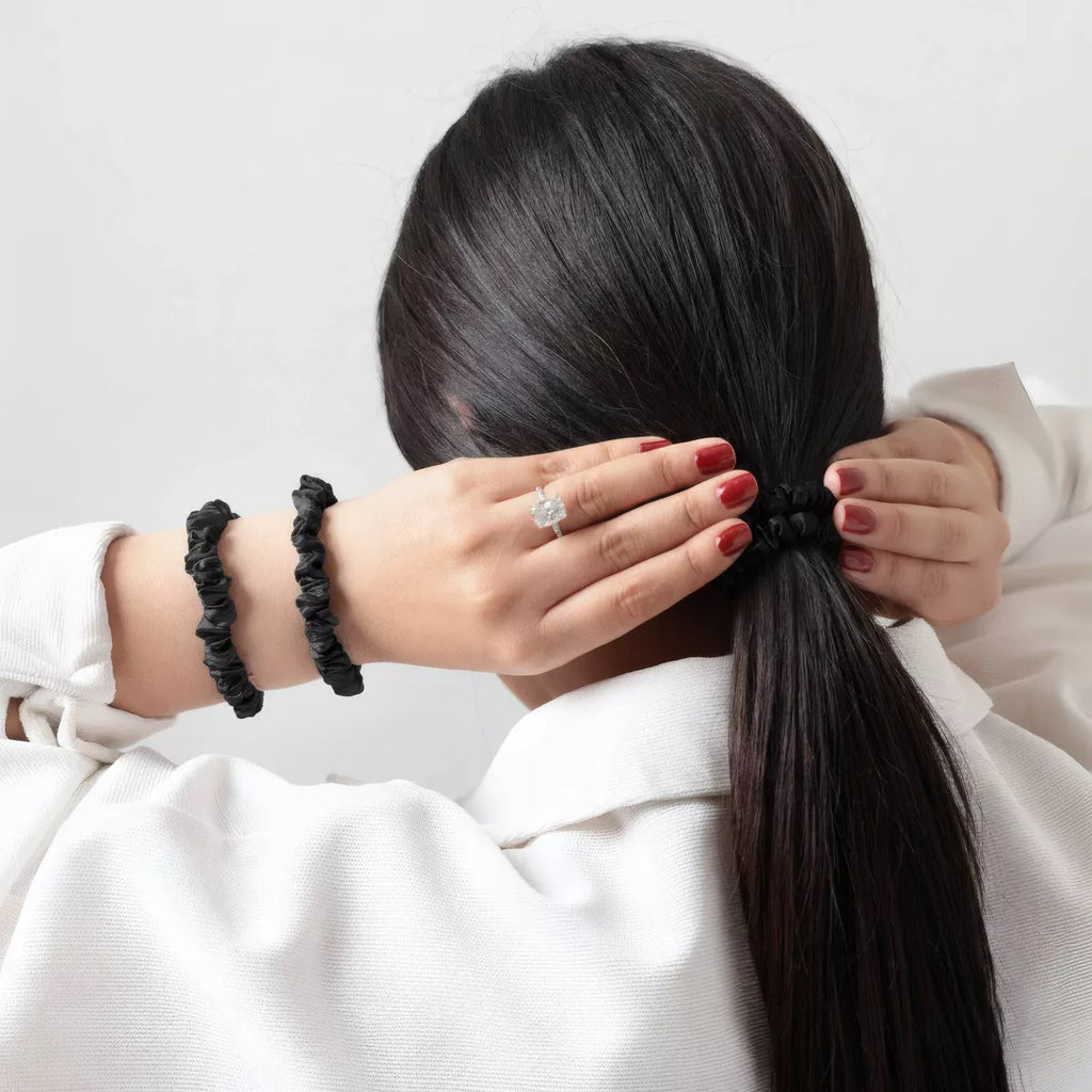 Blissy 6pk Scrunchie Black