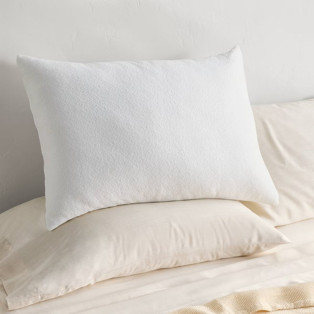 Standard/Queen Medium/Firm Memory Foam & Down Alternative Firm Bed Pillow - Casaluna