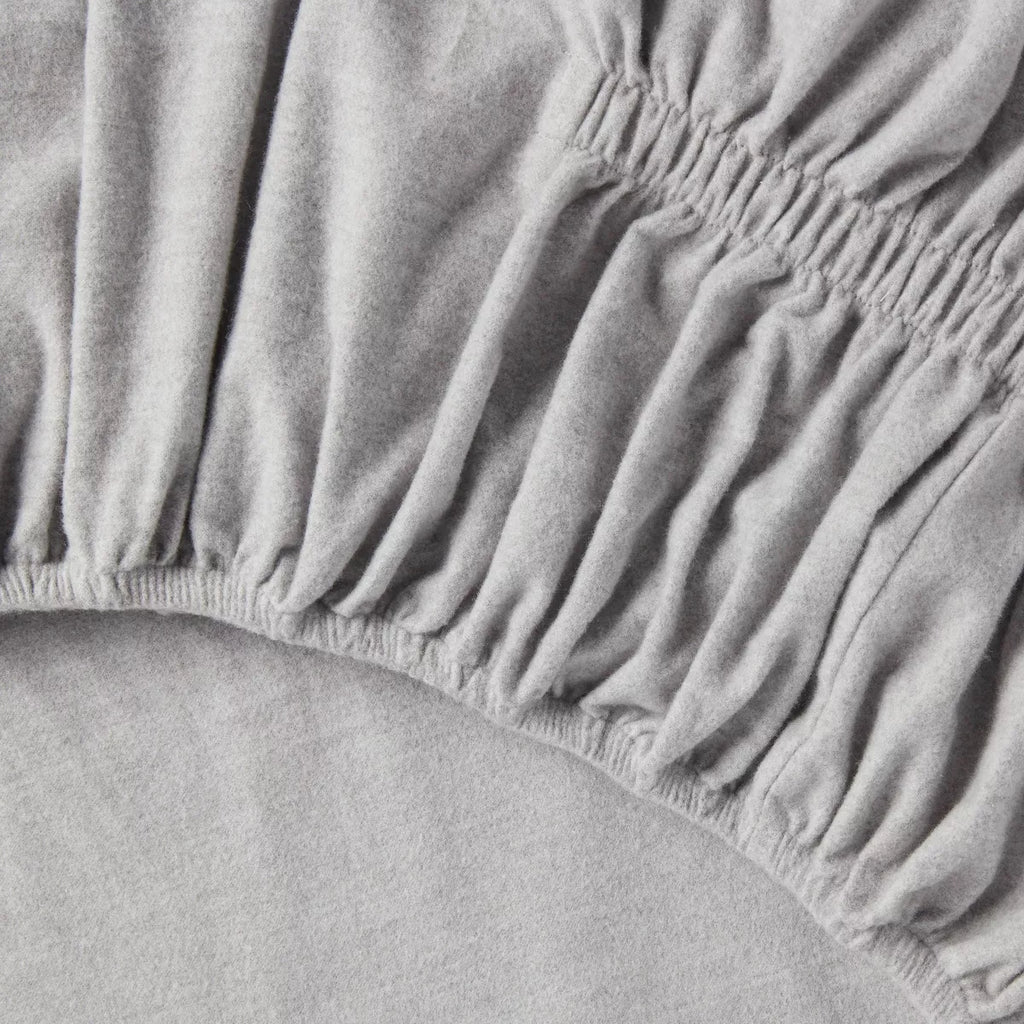 Full Ultra Soft Flannel Sheet Set Eco Melange Gray - Threshold
