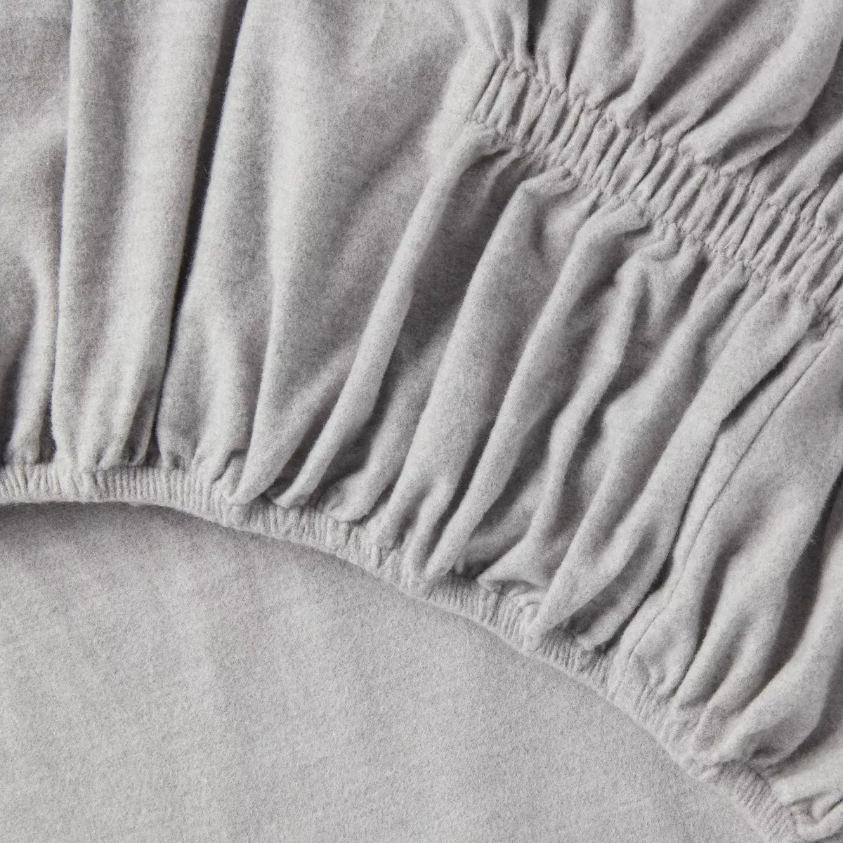Full Ultra Soft Flannel Sheet Set Eco Melange Gray - Threshold