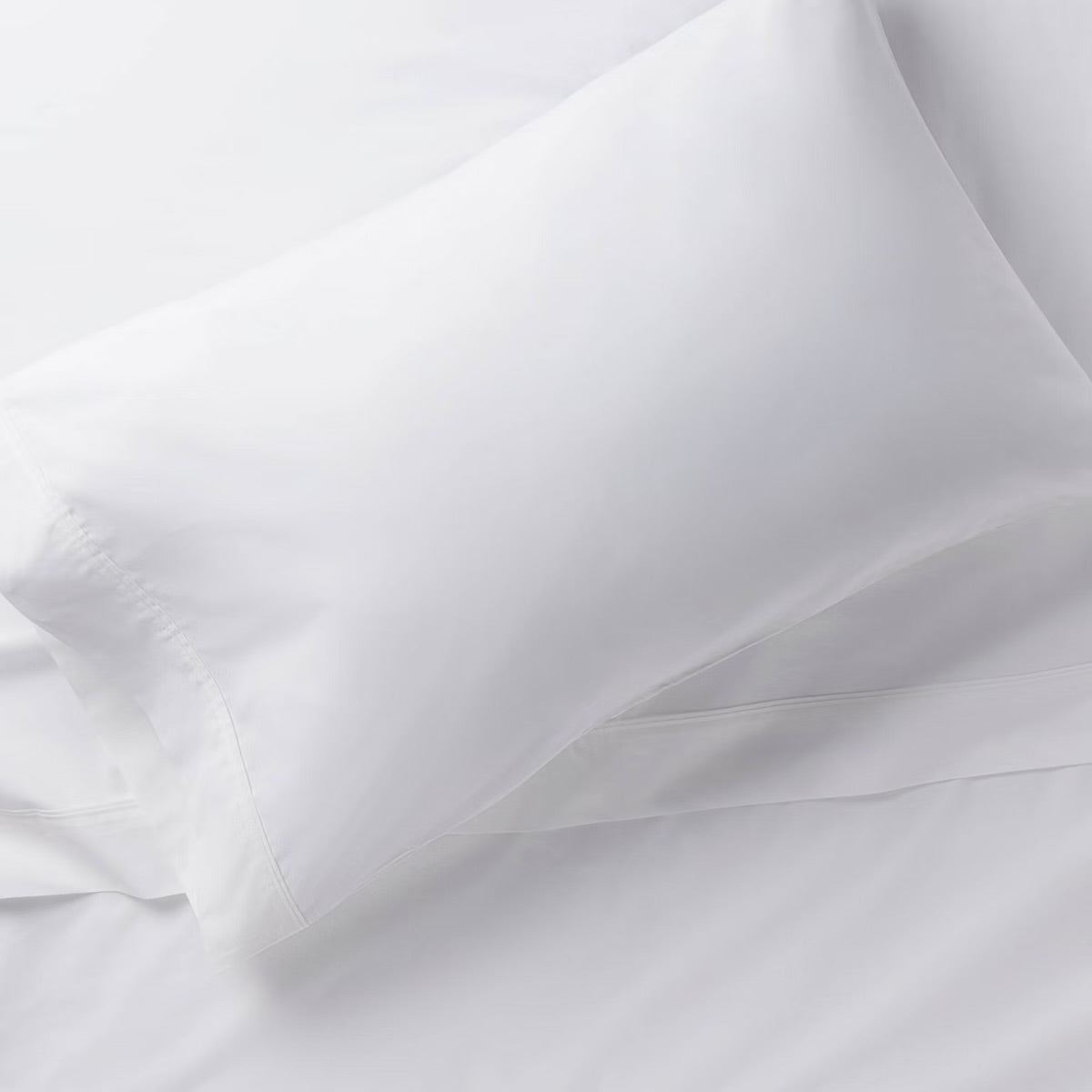 King Solid Performance 400 Thread Count Pillowcase Set White - Threshold Set of 2
