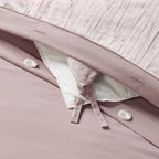 3pc Full/Queen Luxe Distressed Crinkle Velvet Duvet Cover & Sham Set