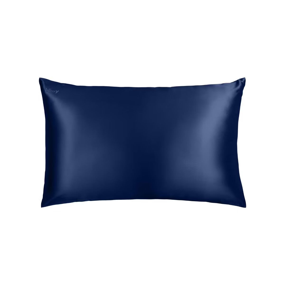 Blissy King 600 Thread Count Silk Pillowcase Navy Blue