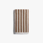 Striped Supersoft Bath Towel Parchment & Pecan
