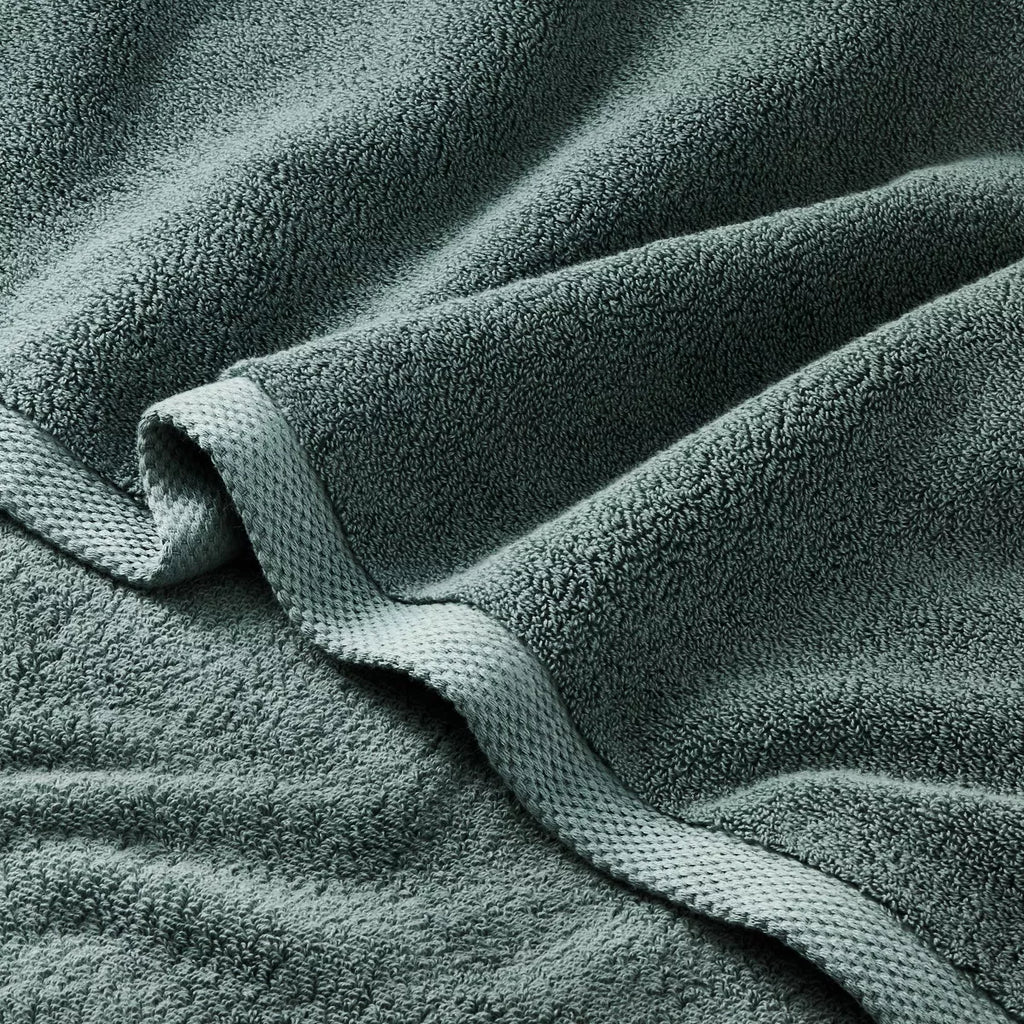 Organic Bath Towel Dark Teal Blue - Casaluna