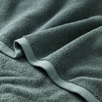 Organic Bath Towel Dark Teal Blue - Casaluna