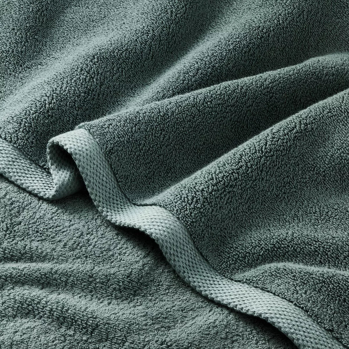 Organic Bath Towel Dark Teal Blue - Casaluna