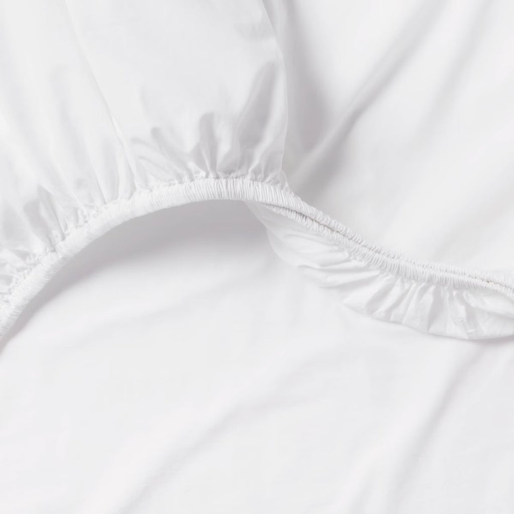 Full 250 Thread Count Organic Percale Sheet Set True White - Threshold