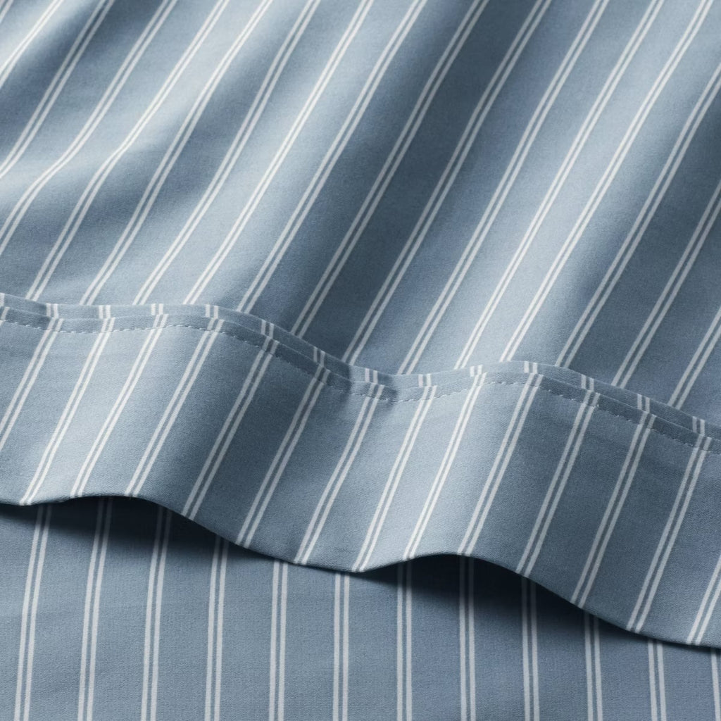 Twin/Twin XL 400 Thread Count Performance Sheet Set Blue Stripe - Threshold