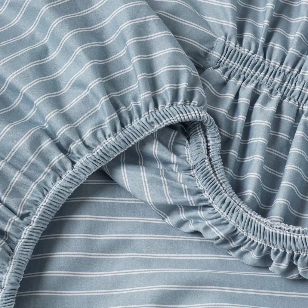 Twin/Twin XL 400 Thread Count Performance Sheet Set Blue Stripe - Threshold