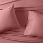 King Washed Supima Percale Solid Sheet Set Rose - Casaluna