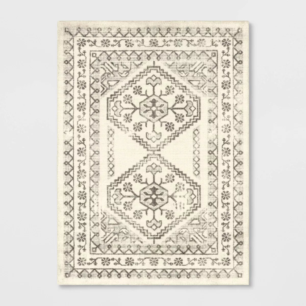 4” x 5’5” Washable Distressed Persian Accent Rug - Threshold