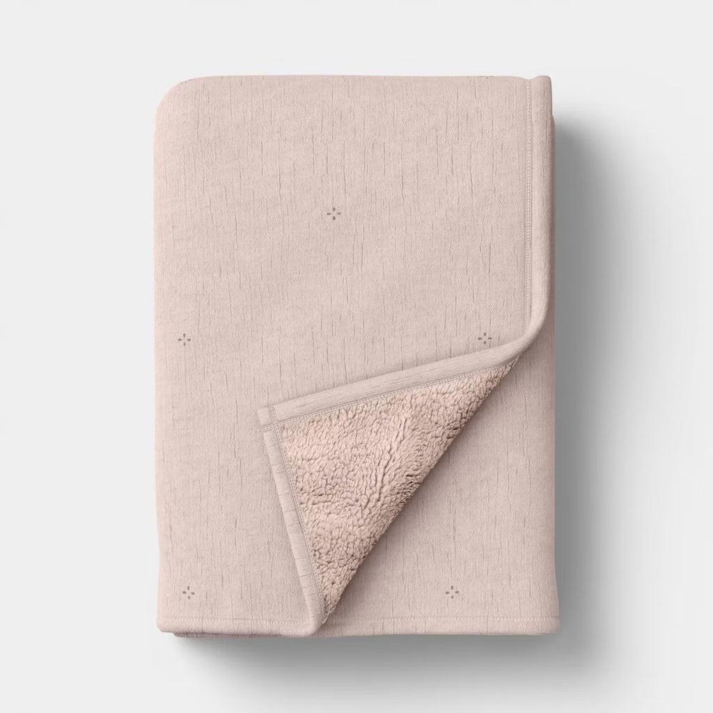 Valentine's Day Gauze Throw with Cozy Reverse Pink - Threshold