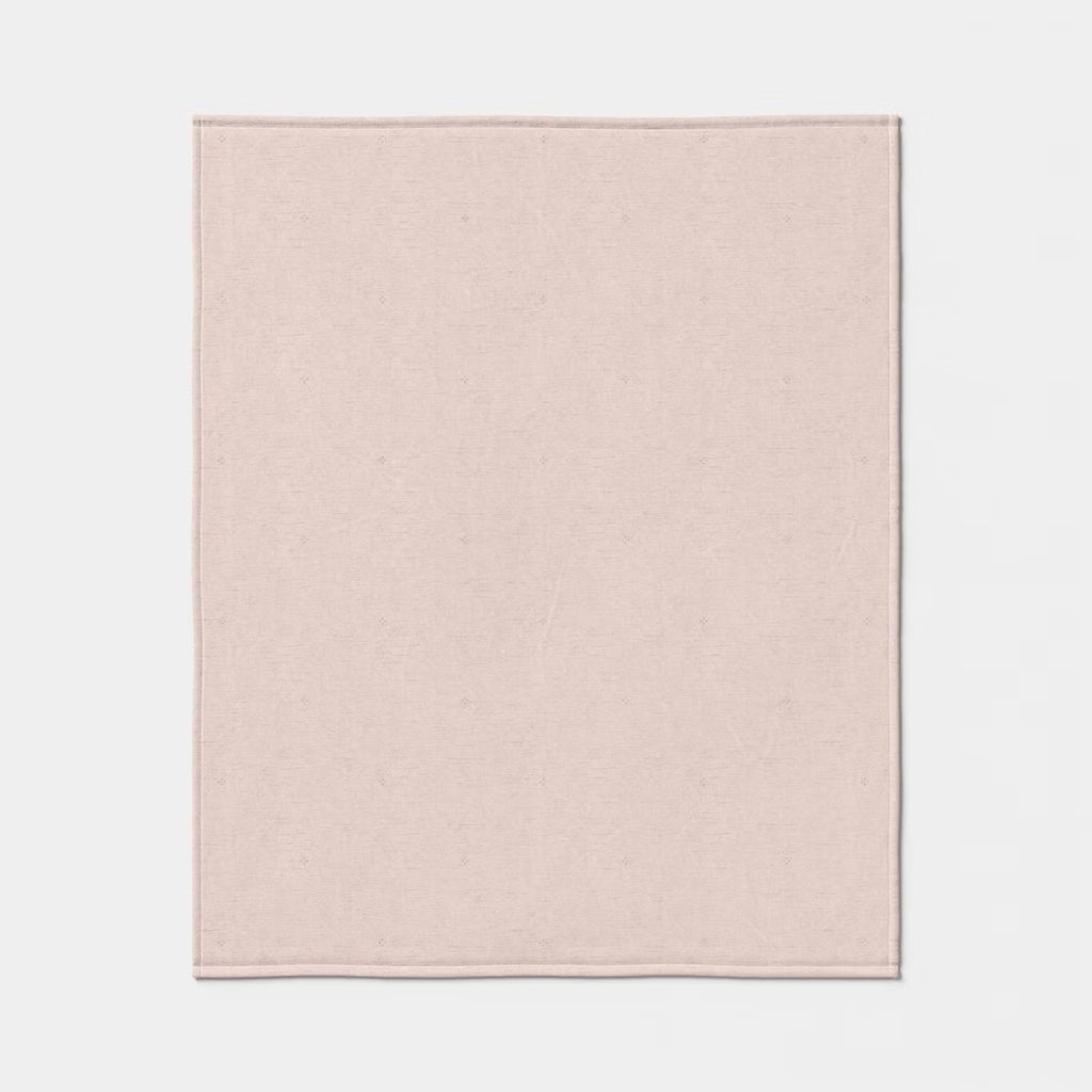 Valentine's Day Gauze Throw with Cozy Reverse Pink - Threshold