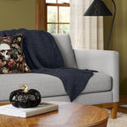 Marled Knit Throw Gray/Blue - Threshold