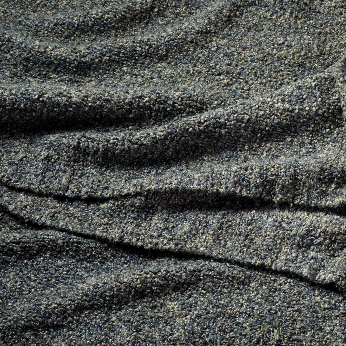 Full/Queen Boucle Blanket Blue/Gray Blend - Casaluna