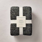 Full/Queen Boucle Blanket Blue/Gray Blend - Casaluna