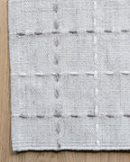 2’6 x 8 Modern Stitch Handwoven Rug - 100% Recycled Yarn