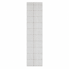 2’6 x 8 Modern Stitch Handwoven Rug - 100% Recycled Yarn