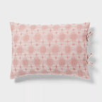 King Yarn Dye Ikat Comforter and Sham Set Ivory/Mauve